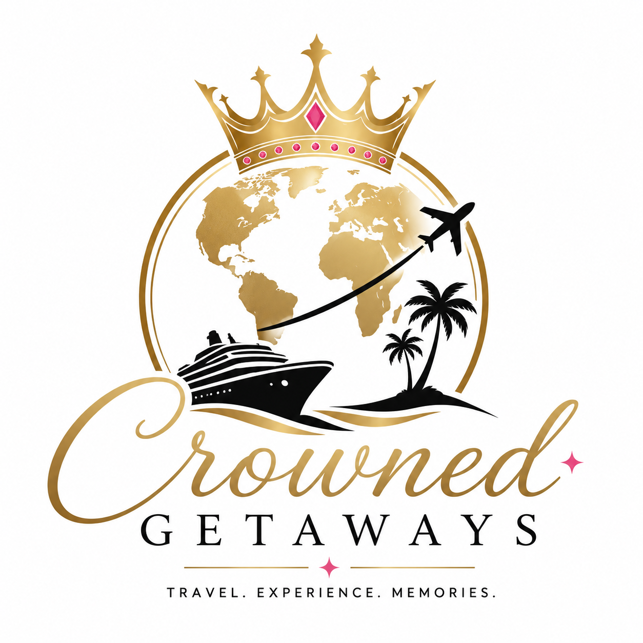 Crowned Getaways  logo